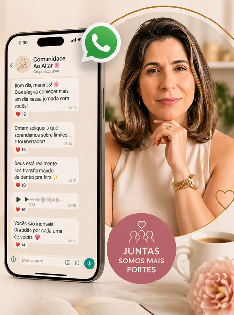 Comunidade exclusiva no WhatsApp