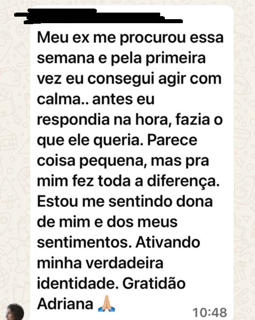 Depoimento de aluna 8